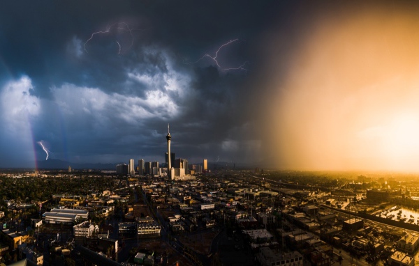 Гроза над Лас-Вегасом, США