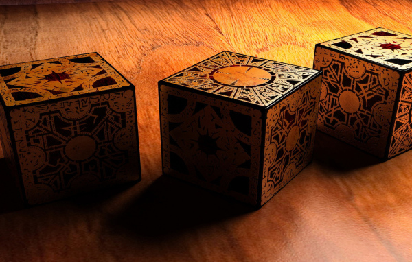 Резные кубы из дерева