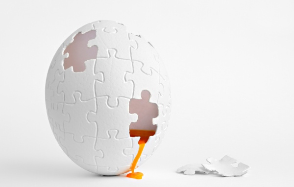 Яйцо из пазлов