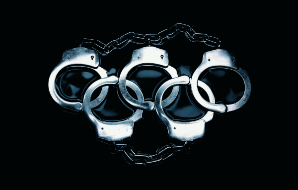 Олимпийские кольца из наручников