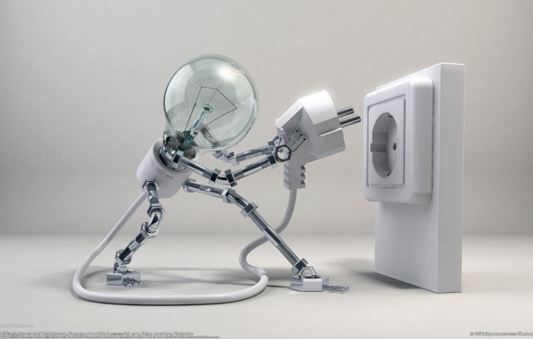 Лампа включается в розетку