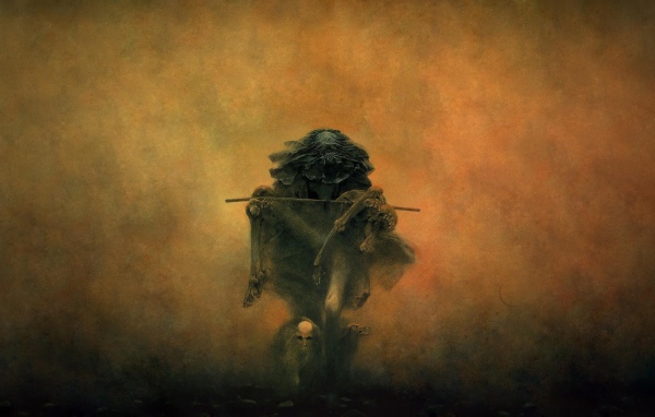 Картина польского художника Здзислава Бексиньского