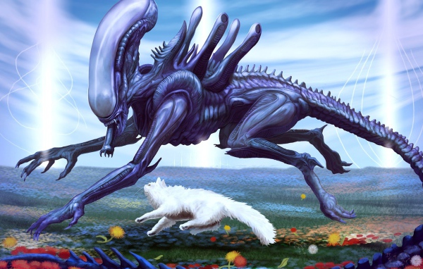 Кот и пришелец