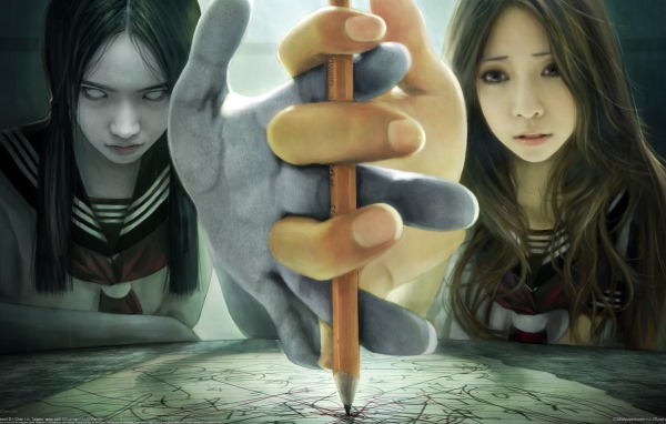 Борьба девушки со своей злой половиной