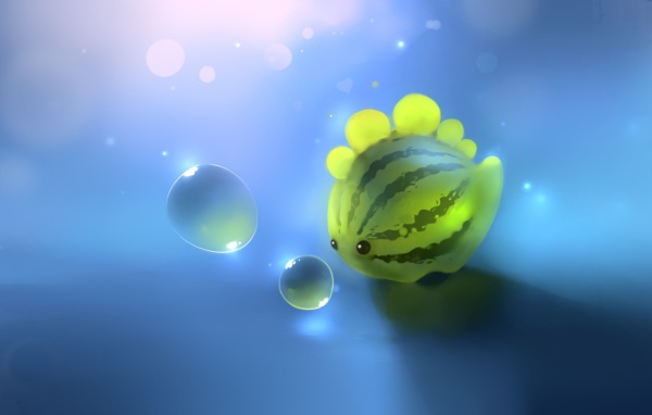 Рыбка в форме арбуза