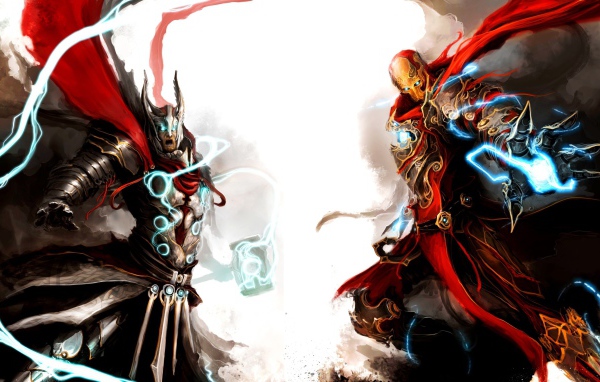 Бог Тор, фэнтези арт