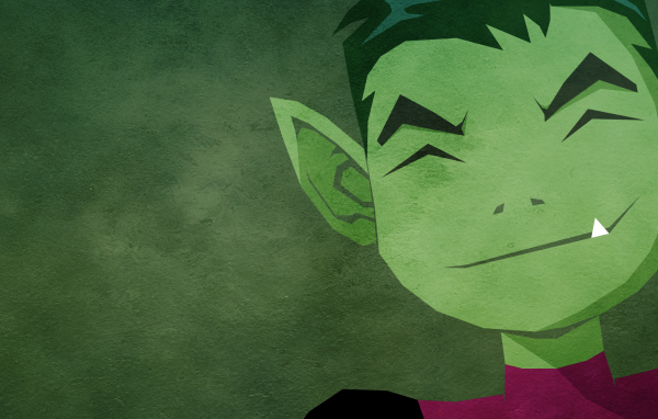 Зеленый персонаж комикса Юные Титаны