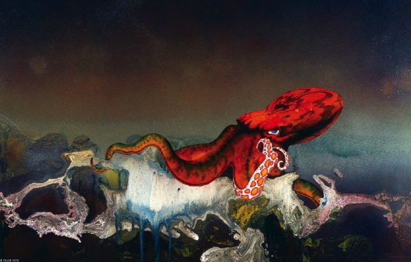 Владыка морей красный осьминог