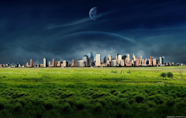 Мегаполис на чужой планете