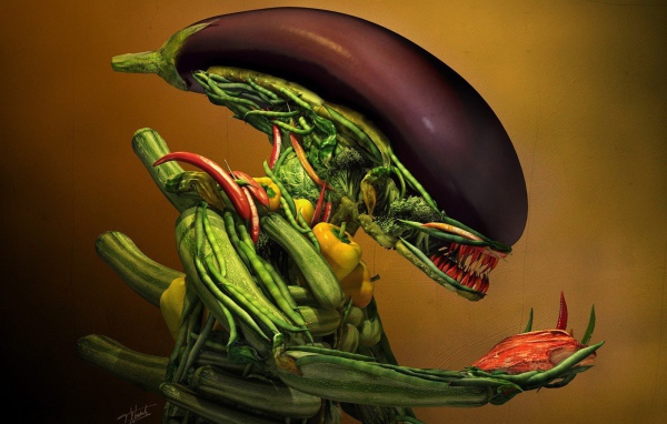 Монстр из овощей