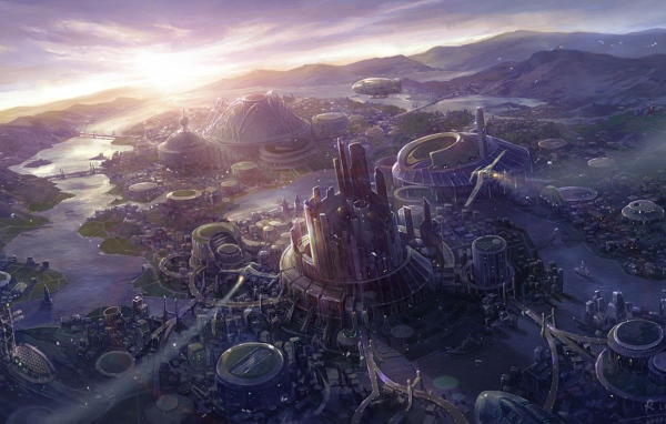 Кольцевой город в будущем