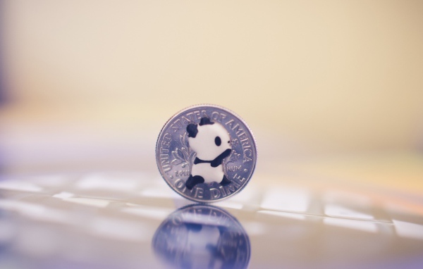 Панда на монете США