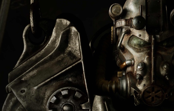 Мощная броня персонажа игры Fallout 4