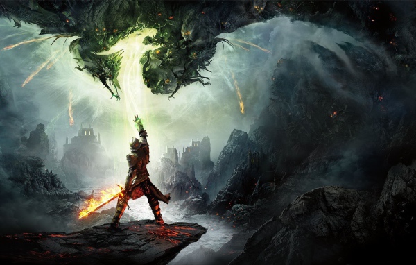 Воин с драконом, игра Dragon Age Inquisition