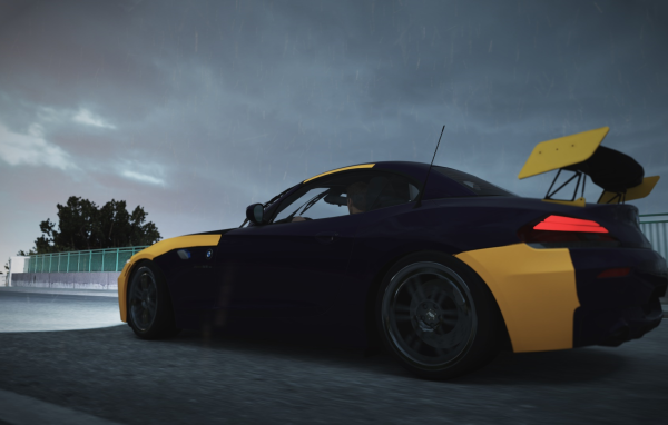 Черно оранжевый БМВ в игре Forza Horizon 2