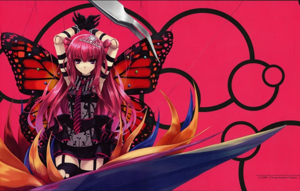 Девушка бабочка из музыкальной игры Beatmania