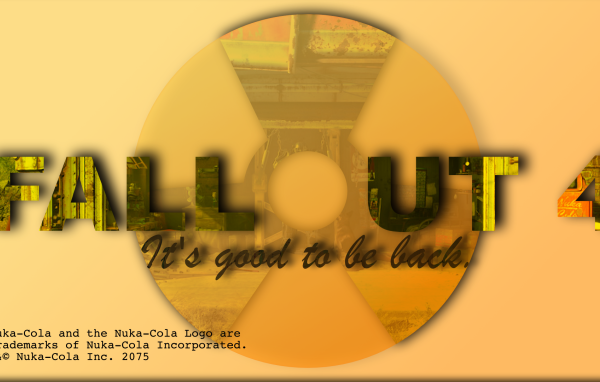 Креативный постер игры Fallout 4