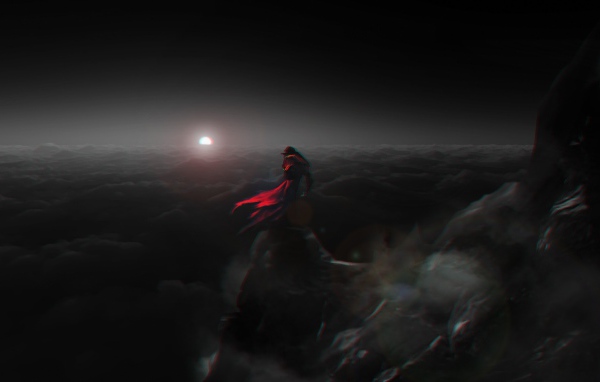 Дракула смотрит на Луну в игре Castlevania Lords of Shadow