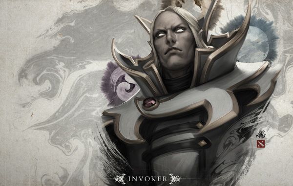 Эльф Инвокер в игре Dota 2