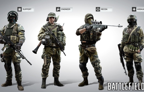 Снаряжение солдат из игры Battlefield 4