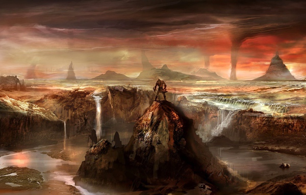 Огненный мир игры God of War