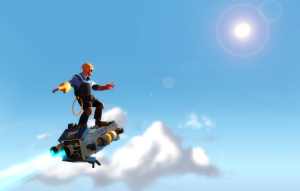 Летающий транспорт в игре Team Fortress 2