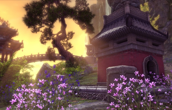 Беседка в саду, игра Blade & Soul