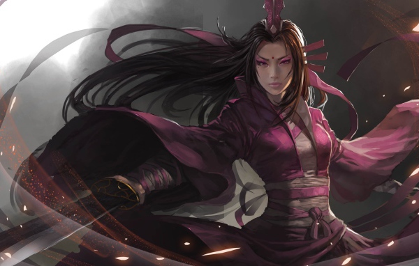 Девушка воин из игры Dynasty Warriors