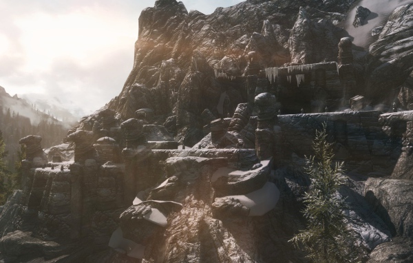 Горная местность в игре The Elder Scrolls V Skyrim