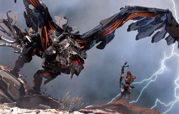 Железный монстр в игре Horizon Zero Dawn