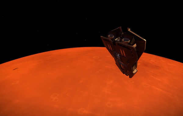 Посадка на красную планету в игре Elite Dangerous