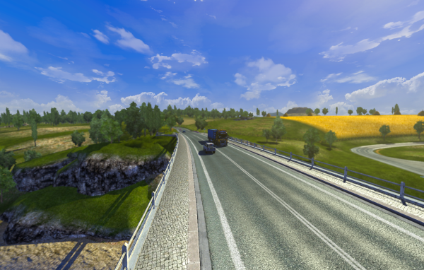 Автобан в игре Euro Truck Simulator 2