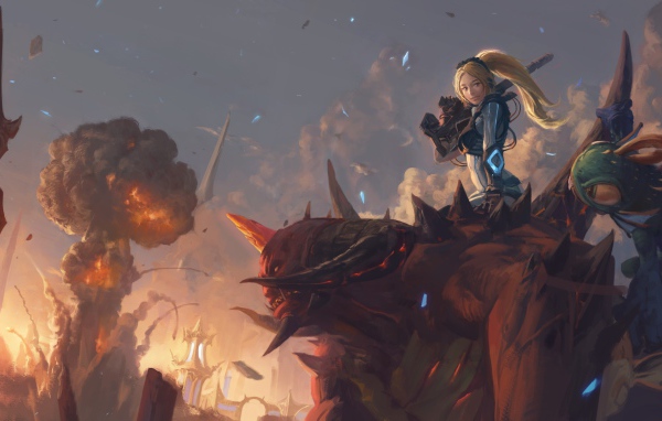 Нова верхом на демоне, игра Diablo