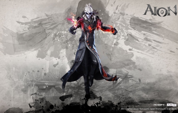 Постер игры Aion Online, персонаж Асмодиан