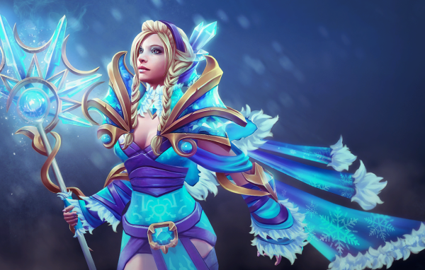Принцесса в голубых одеждах, игра Dota 2