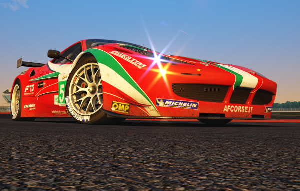 Красный Assetto Corsa в игре