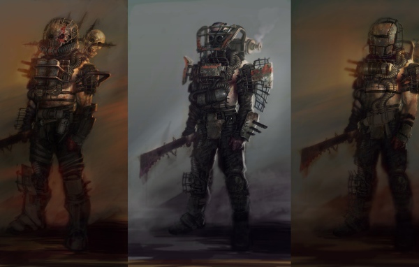 Роботы из игры Fallout 4, концепт арт