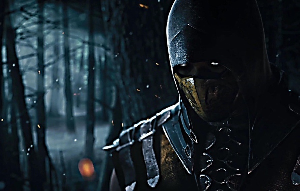 Скорпион в лесу, игра Mortal Kombat