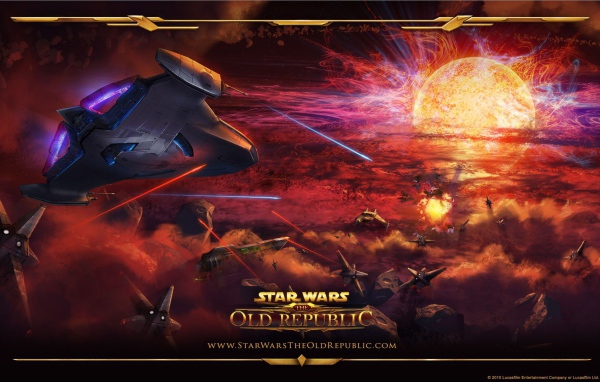 Космическое сражение в игре  Star Wars The Old Republic