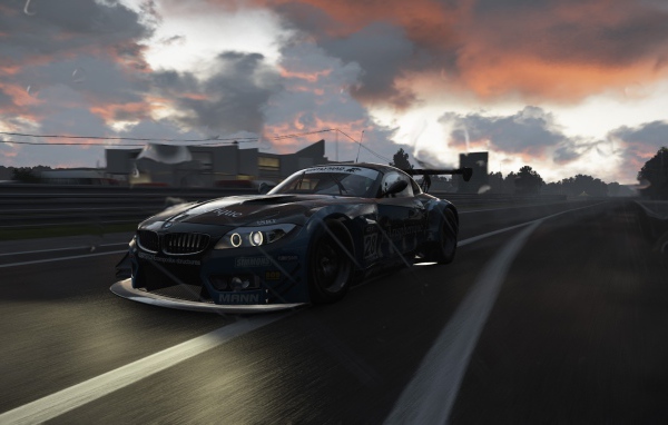 Спортивный BMW в компьютерной игре
