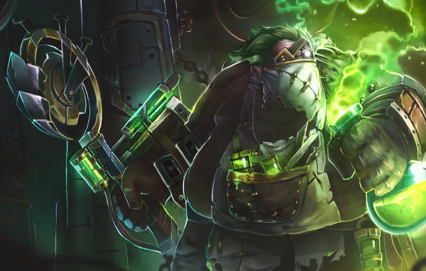 Кислотный персонаж игры Dota 2