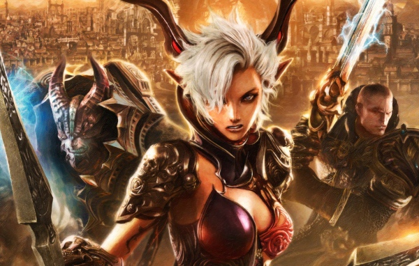 Белокурая героиня игры Tera