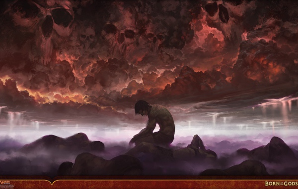 Персонаж игры Magic the Gathering под злыми силами