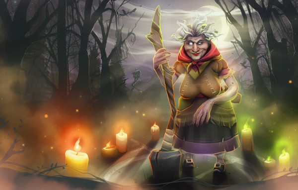 Престарелая ведьма в игре Dota 2
