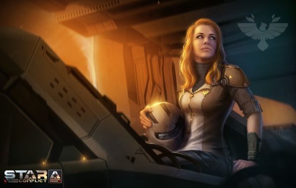 Девушка в игре Star conflict