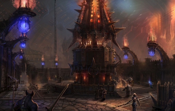 Зал внутри здания в игре Tera