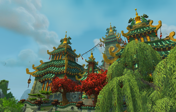 Великолепный замок в игре World of Warcraft Mists of Pandaria