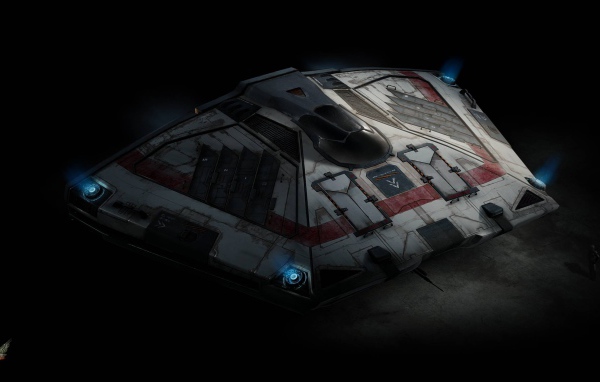 Корабль из космического симулятора Elite Dangerous