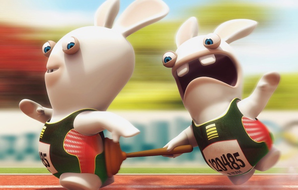 Беговая дорожка, игра Rayman Raving Rabbids