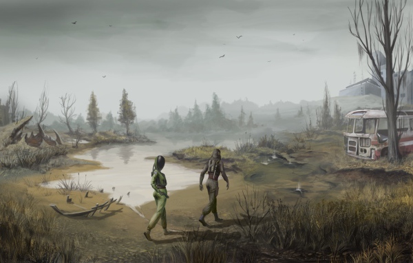Прогулка по заброшенной местности, игра S.T.A.L.K.E.R